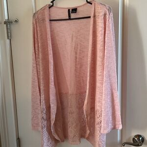 New Directions Blush Knit Cardigan Sweater